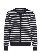 Tommy Hilfiger Im Co Jersey Stc Cardi Ls C-Nk Marinblå