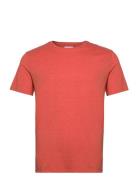 Lindbergh Mouliné O-Neck Tee S/S Orange