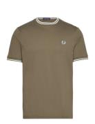 Fred Perry Twin Tipped T-Shirt Grön