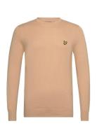 Lyle & Scott Cotton Merino Crew Jumper Kräm