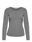 Frkasic 1 Tshirt Tops T-shirts & Tops Long-sleeved Grey Fransa
