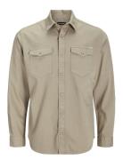 Jack & J S Jjesheridan Shirt L/S Noos Beige