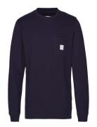 Makia Square Pocket Sweatshirt Marinblå