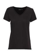 Soaked In Luxury Slcolumbine V-Neck Ss Svart