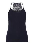 Culture Cupoppy Lace Singlet Svart