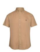 Polo Ralph Lauren Custom Fit Linen Shirt Khaki Green