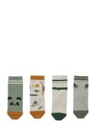 Silas Cotton Socks - 4 Pack Sockor Strumpor Yellow Liewood