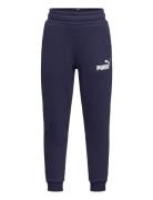 PUMA Ess Logo Pants Fl Cl B Blå