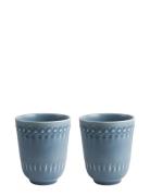 Daisy Mug 2-Pack Home Tableware Cups & Mugs Tea Cups Blue PotteryJo