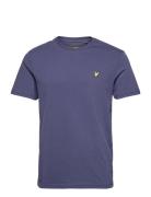 Plain T-Shirt Tops T-shirts Short-sleeved Blue Lyle & Scott