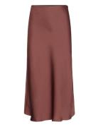 YAS Yaspastella Hw Midi Skirt - Noos Brun