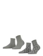 Mini Flower Sso 2P Lingerie Socks Footies-ankle Socks Grey Esprit Sock...