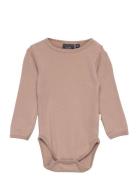 Bodystocking Bodies Long-sleeved Pink Sofie Schnoor Baby And Kids