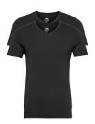 JBS Jbs 2-Pack V-Neck Bamboo. Svart