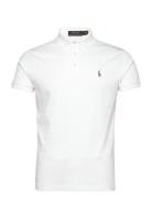 Polo Ralph Lauren Custom Slim Fit Soft Cotton Polo Shirt Vit