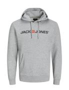 Jack & J S Jjecorp Old Logo Sweat Hood Noos Grå