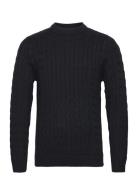 Selected Homme Slhryan Structure Crew Neck Svart