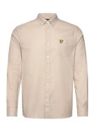 Regular Fit Light Weight Oxford Shirt Tops Shirts Casual Beige Lyle & ...