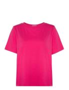 Cc Heart Regular T-Shirt Tops T-shirts & Tops Short-sleeved Pink Coste...