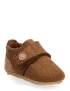 Wheat Marlin Felt Home Shoe Brun