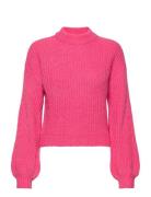 Vila Vifelo L/S Cropped Knit Top/Su - Noos Rosa