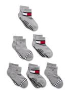 Tommy Hilfiger Th Baby Sock 6P Flag Sock Ecom Grå