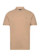 Selected Homme Slhdante Ss Polo Noos Beige