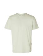 Selected Homme Slhaspen Mini Str Ss O-Neck Tee Noos Kräm