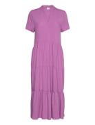 Saint Tropez Edasz Ss Maxi Dress Rosa