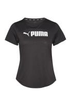 Puma Fit Logo Ultrabreathe Tee Sport T-shirts & Tops Short-sleeved Bla...