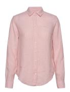 GANT Reg Linen Chambray Shirt Rosa