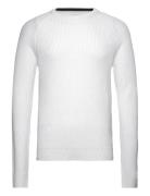 Jack & J S Jjpannel Knit Crew Neck Aw23 Vit