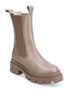 Women Boots Shoes Boots Ankle Boots Ankle Boots Flat Heel Beige Tamari...