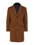 Selected Homme Slhjoseph Wool Coat Noos Brun