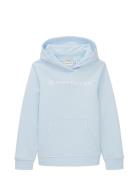 Printed Sweatshirt Tops Sweat-shirts & Hoodies Hoodies Blue Tom Tailor