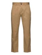 Lake Pleat Twill Pants Bottoms Trousers Chinos Beige Clean Cut Copenha...