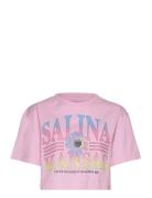 Lee Jeans Loose Cropped Tee Rosa