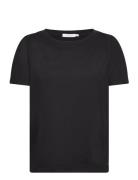 Coster Copenhagen T-Shirt With Pleats Svart