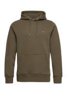 GANT Reg Shield Hoodie Khaki Green