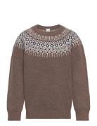 Lindex Sweater Knitted Fairisle Brun