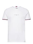 Tommy Hilfiger Tommy Logo Tipped Tee Vit