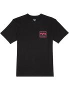 Crayon Wave Ss Sport T-shirts Short-sleeved Black Billabong