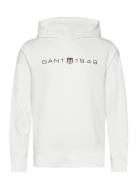 GANT Printed Graphic Hoodie Vit