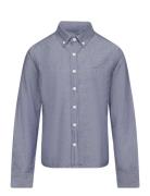 Shield Oxford Bd Shirt Tops Shirts Long-sleeved Shirts Blue GANT