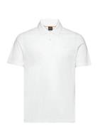 Pe_Slub Tops Polos Short-sleeved White BOSS