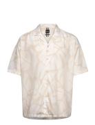 S-Drew-Sh-242 Tops Shirts Short-sleeved White BOSS
