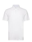 Knowledge Cotton Apparel Regular Linen Look Polo - Gots/Vega Vit