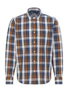Style Clemens Multi Check Tops Shirts Casual Blue MUSTANG