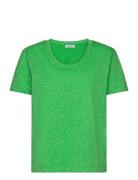 T-Shirts Tops T-shirts & Tops Short-sleeved Green Esprit Casual