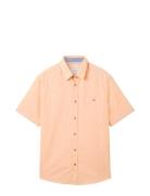 Tom Tailor Cotton Linen Shirt Orange